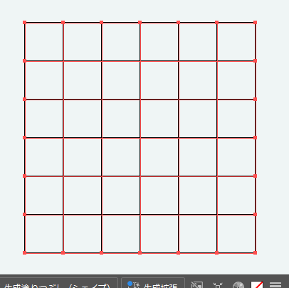 illustrator_格子・斜め格子柄の作り方_等間隔の格子柄を作成
