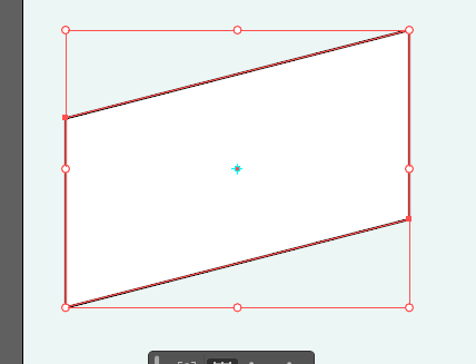 イラレ_平行四辺形の作り方_縦線が上下にスライドして平行四辺形になる