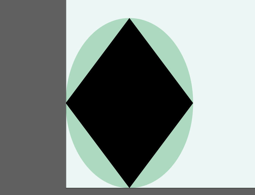 イラレ_ひし形・きらきら模様の作り方_作成した楕円をひし形の背面に移動