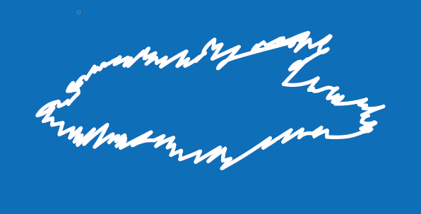 イラレ_雲マークやリアルな雲の作り方_雲の輪郭を描く