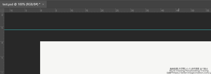 フォトショップ_定規&ガイド線の使い方とトラブルシューティング_定規の表示をmmにする